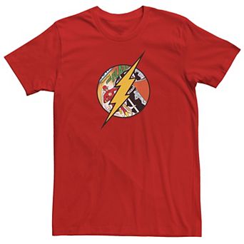 Men's DC Comics Flash Comic Cover Logo Graphic Tee
