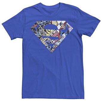 Mens DC Comics Superman Comic Cover Logo Tee