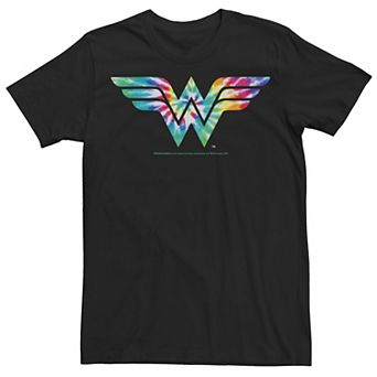 Men's DC Comics Wonder Woman Tie Dye Logo Tee