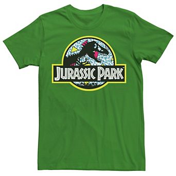 Men's Jurassic Park Blue Retro Classic Icon Graphic Tee