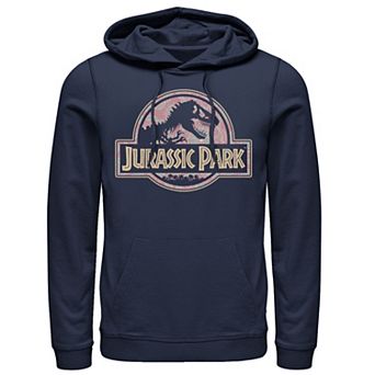 Men's Jurassic Park Floral Mandala Circle Logo Graphic Pullover Hoodie