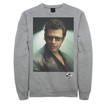 Men's Jurassic Park Ian Malcolm Head Shot Photo Graphic Graphic Fleece Pullover Pullover