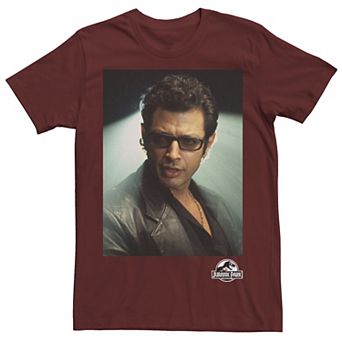 Men's Jurassic Park Ian Malcolm Head Shot Photo Graphic Tee