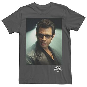 Men's Jurassic Park Ian Malcolm Head Shot Photo Graphic Tee