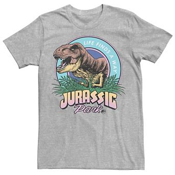Men's Jurassic Park Life Finds A Way Vibrant Graphic Tee