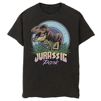 Men's Jurassic Park Life Finds A Way Vibrant Graphic Tee