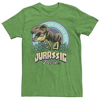 Men's Jurassic Park Life Finds A Way Vibrant Graphic Tee