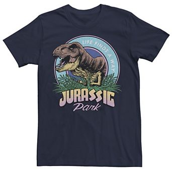 Men's Jurassic Park Life Finds A Way Vibrant Graphic Tee