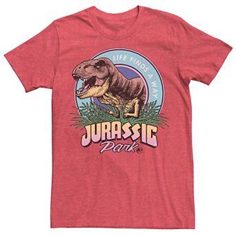 Men's Jurassic Park Life Finds A Way Vibrant Graphic Tee