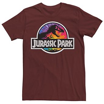 Men's Jurassic Park Tie Dye Classic Logo Graphic Tee