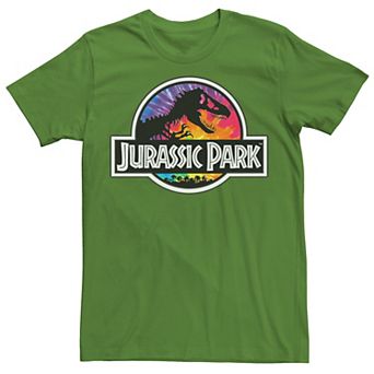 Men's Jurassic Park Tie Dye Classic Logo Graphic Tee