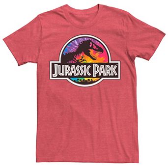 Men's Jurassic Park Tie Dye Classic Logo Graphic Tee