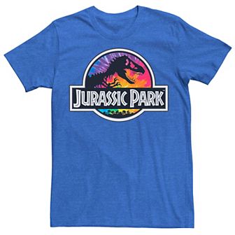 Men's Jurassic Park Tie Dye Classic Logo Graphic Tee