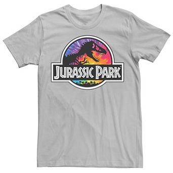 Men's Jurassic Park Tie Dye Classic Logo Graphic Tee