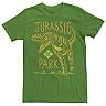 Men's Jurassic Park 93 Raptor Color Pencil Doodle Graphic Tee