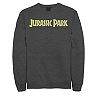 Men's Jurassic Park Classic Simple Text Fleece Graphic Pullover