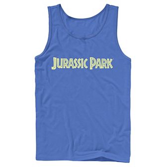 Men's Jurassic Park Classic Simple Text Tank Top
