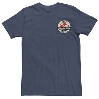 Men's Jurassic Park Ranger Logo Tan Badge Graphic Tee