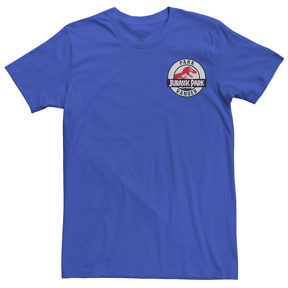 Men's Jurassic Park Ranger Logo Tan Badge Graphic Tee