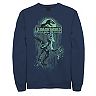 Men's Jurassic World Raptor Paint Splatter Title Logo Graphic Sweatshirt