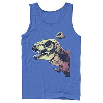 Men's Jurassic Park T-Rex Sunset Color Fil In Tank Top