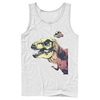 Men's Jurassic Park T-Rex Sunset Color Fil In Tank Top