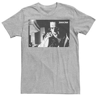 Men's Jurassic Park Dennis Nedry Computer Work Graphic Tee