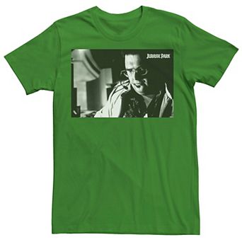 Men's Jurassic Park Dennis Nedry Computer Work Graphic Tee