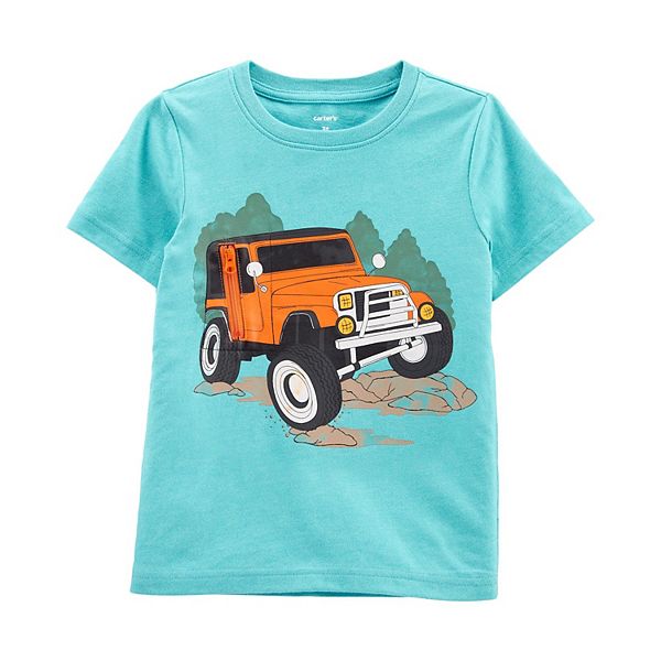 Baby Boy Carter's Car Peek-A-Boo Zip Interactive Tee