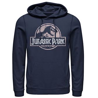 Men's Jurassic Park Peach Distressed Logo Pullover Hoodie