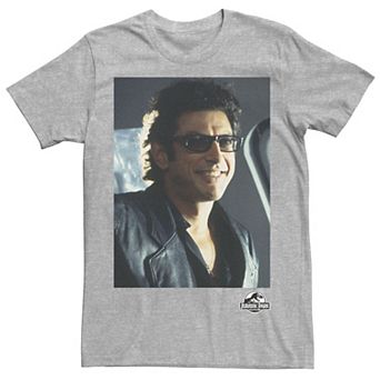 Men's Jurassic Park Goldblum Sly Smile Graphic Tee