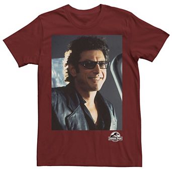 Men's Jurassic Park Goldblum Sly Smile Graphic Tee