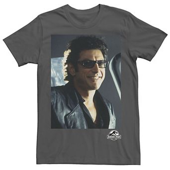 Men's Jurassic Park Goldblum Sly Smile Graphic Tee