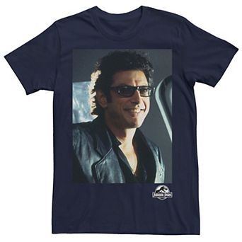 Men's Jurassic Park Goldblum Sly Smile Graphic Tee