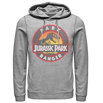 Men's Jurassic Park Ranger Danger Orange Gradient Icon Graphic Pullover Hoodie