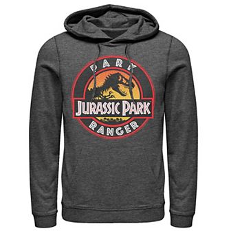 Men's Jurassic Park Ranger Danger Orange Gradient Icon Graphic Pullover Hoodie