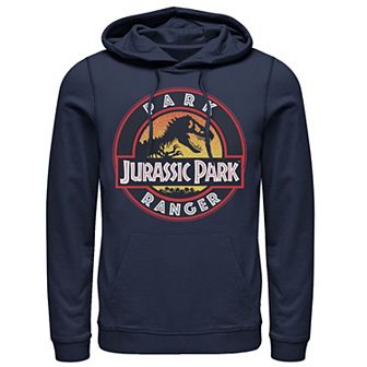 Men's Jurassic Park Ranger Danger Orange Gradient Icon Graphic Pullover Hoodie