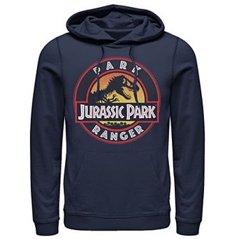 Men's Jurassic Park Ranger Danger Orange Gradient Icon Graphic Pullover Hoodie