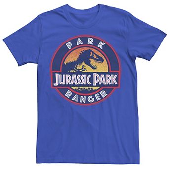 Men's Jurassic Park Ranger Danger Orange Gradient Icon Graphic Tee