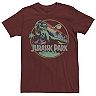 Men's Jurassic Park Retro Circle Color Stripes Tee
