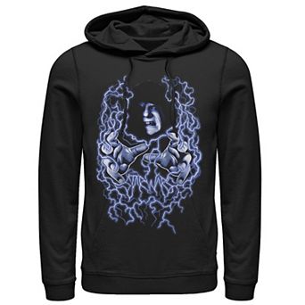 Men's Star Wars Emperor Palpatine Electricity Shock Portrait Pullover Graphic Hoodie