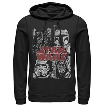 Men's Star Wars Villains Panel Poster Graphic Pullover Hoodie