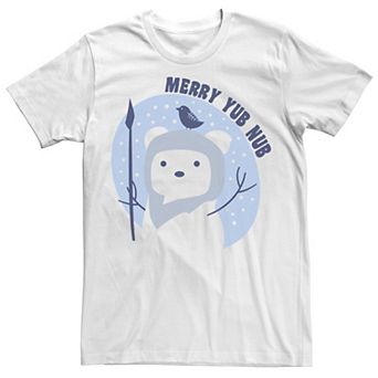 Men's Star Wars Christmas Ewok Merry Yub Nub Graphic Tee