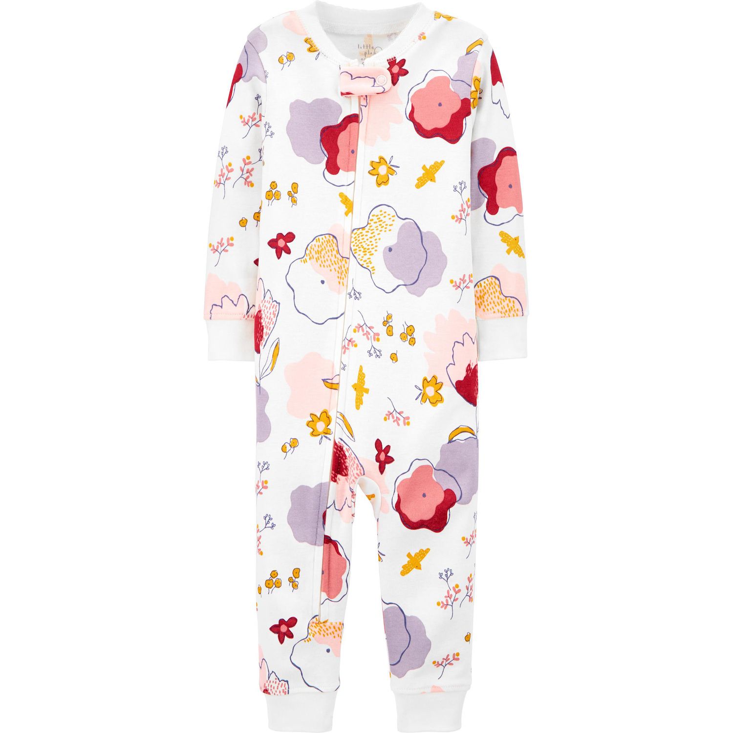 floral baby pajamas