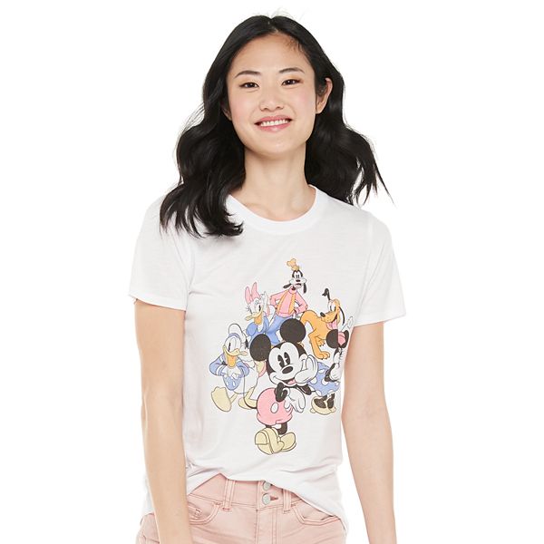 Juniors' Disney Mickey & Friends Graphic Tee