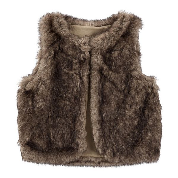 Girls 4-14 Carter's Faux-Fur Vest