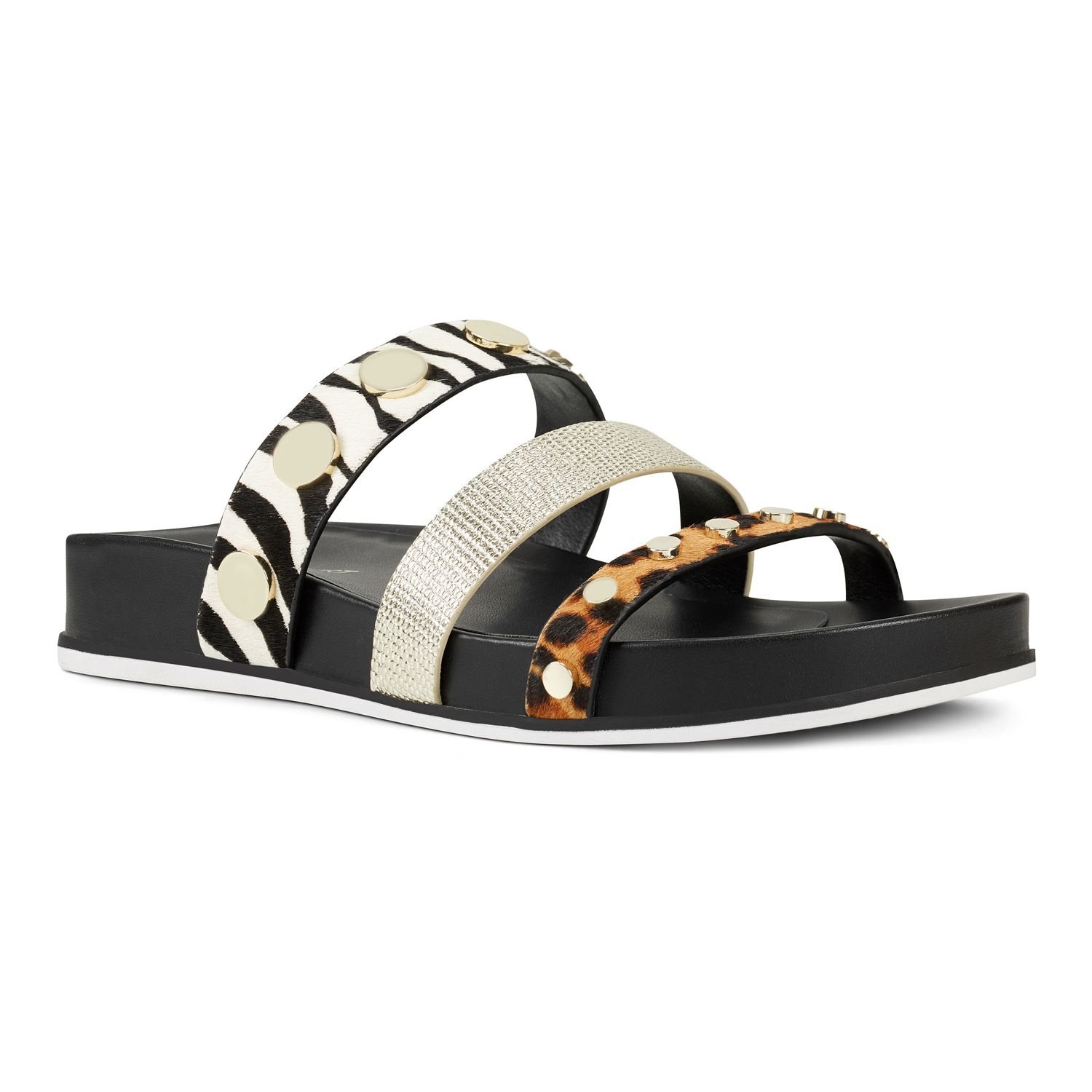 nine west slip on sandals
