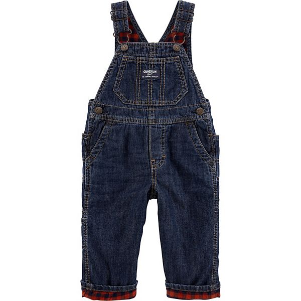 Baby Boy OshKosh B'gosh® Flannel-Lined Overalls