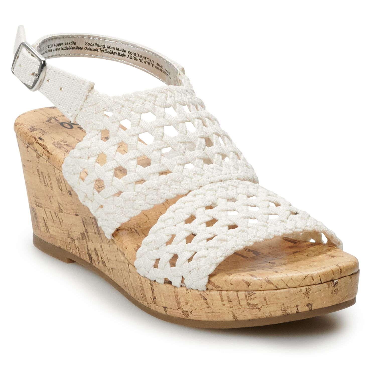 SO® Adriene Girls' Wedge Sandals