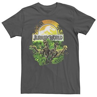 Men's Jurassic World Raptor Group Shot Title Logo Tee